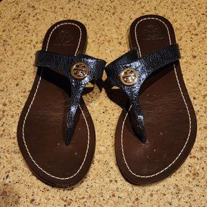Tory Burch Leather Thong Sandals Size 8.5